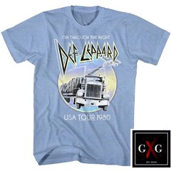 DEF LEPPARD cd cvr ON THROUGH THE NIGHT TOUR 1980 Official SHIRT XL New hysteria