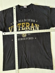 United States U.S. Marines Veteran I Served Proud Military Adults Tshirt Tee LG