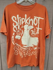 Slipknot Double Side Graphic Authentic Merch Short Sleeve Tee XXL T-shirt Orange