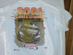 CHECKERED FLAG SPORTS MEN’S XL 2001 NASCAR WINSTON CUP SERIES VINTAGE T-SHIRT