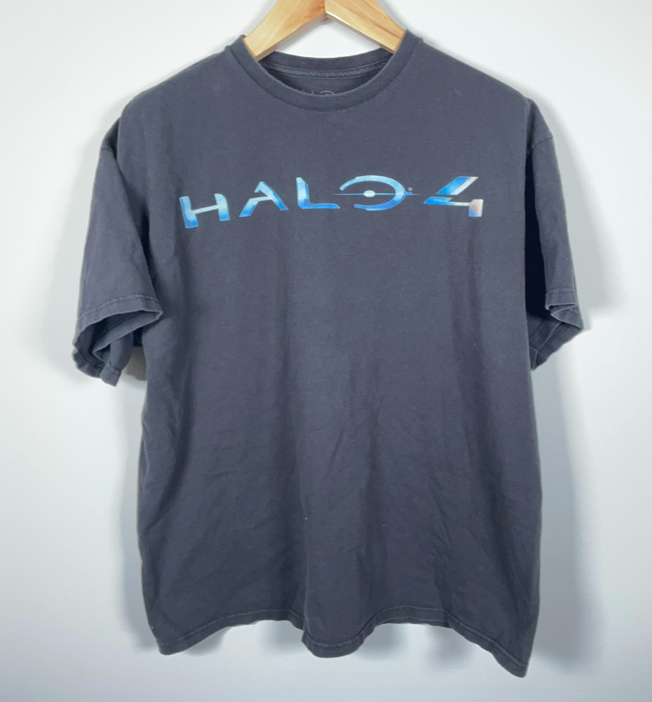 Halo 4 Promo T-Shirt Adult 2XL Black XBOX Video Games 2012 Retro Gaming
