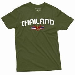 Men’s Thailand T-shirt Thai Flag Coat of Arms Country Heritage Diaspora Shirt