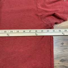 Volcom Mens T Shirt Size Large Short Sleeve Heathered Red Slim Fit Fitted