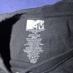 MTV Music Television Men’s Officially Licensed Retro Vintage T-Shirt Size MEDIUM
