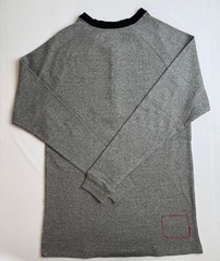Levi’s Mens Long Sleeve Thermal Henley Shirt Grey/Black Choose Your Size. NWB