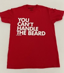 DPCTED You Can’t Handle The Beard T-Shirt Short Sleeve Red Small New 0124a