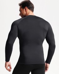 NELEUS Men’s 3 Pack Compression Shirt Athletic Running Shirts,5029,Black/Grey…