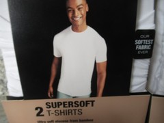 Hanes White T Shirts XL Tagless 4 Total Softest Fabric Supersoft Slim Modern Fit