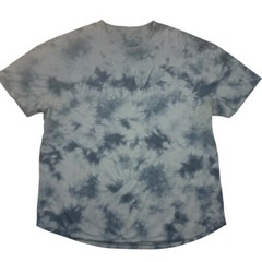 BYLT Men’s Drop Cut 100% Cotton S/S T-Shirt Blue Tie Dye • 2XL