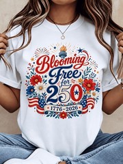 Blooming Free 250 Years Liberty – 1776-2026 Patriotic Floral Fireworks