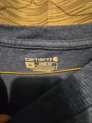 Carhartt Loose Fit Heavyweight Long-Sleeve Logo Sleeve Graphic T-Shirt TK0231-M