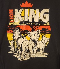 Disney The Lion King Shirt Black Large Sunset Safari Simba Timon Pumbaa Nala