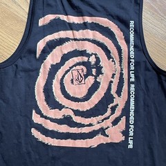 NWT Volcom Mag Tank Top Mens M Black Graphic Recommended For Life Skateboard Tee