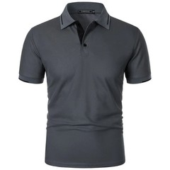 Men Breathable Summer Polo Shirt Beach Casual Tshirt Top Daily Fit Tee Gym Gift