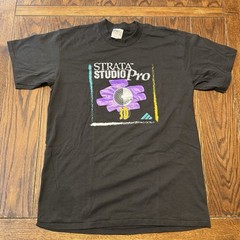 Vintage 90s Strata Studio Pro 2.0 3D Graphics Software Engine T Shirt Size XL