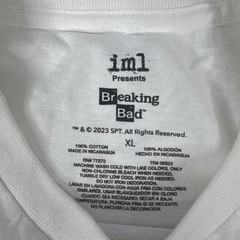 Breaking Bad Heisenberg Shirt Mens XL White Graphic Tee Walter White 2023