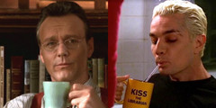Buffy the Vampire Slayer T-Shirt ✩ SPIKE + GILES Tea Party ♡ Vintage Retro TV!