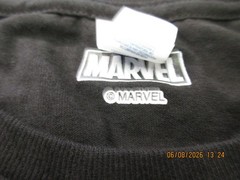 New Captain America Marvel Distressed Shield Black Mens Size XL FREE Ship