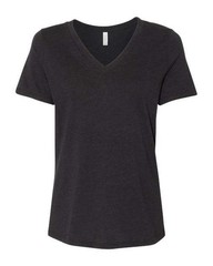 BELLA + CANVAS Women’s Relaxed Heather CVC V-Neck Tee – 6405CVC