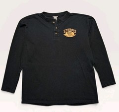 VTG 2004 Sturgis Black Hills Motor Classic Henley Shirt Mens L Biker