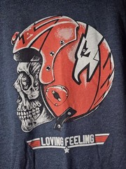 Zero Foxtrot XXL T shirt Loving Feeling Pilot Blue Military Top Gun Skull Head