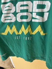 VIntage Bad Boy Pro Series Big Eyes Green MMA T Shirt UFC USA Brazil Japan sz L
