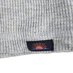 Faherty Mens Cloud Waffle Crew XL Light Blue Thermal Knit Long Slv PIMA Cotton