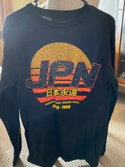Fashion Nova Men JPN International Racing Team 1990-1999 Black Shirt Size M