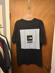 Supreme New York x The North Face Bandana Tee Used Black Large TNF SS22