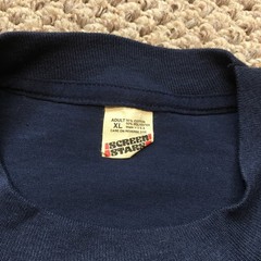 Vintage 80s Manhattan North Narcotics T-Shirt Mens L/XL Blue NYPD NY Made in USA
