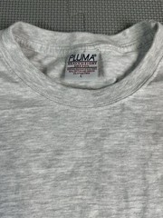 Vintage 90s T-shirt Pluma Heavyweight Cotton Heather Gray Large