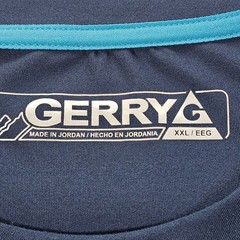 Gerry Blue Long Sleeve Polyester Spandex Performance T-Shirt Men’s 2XL