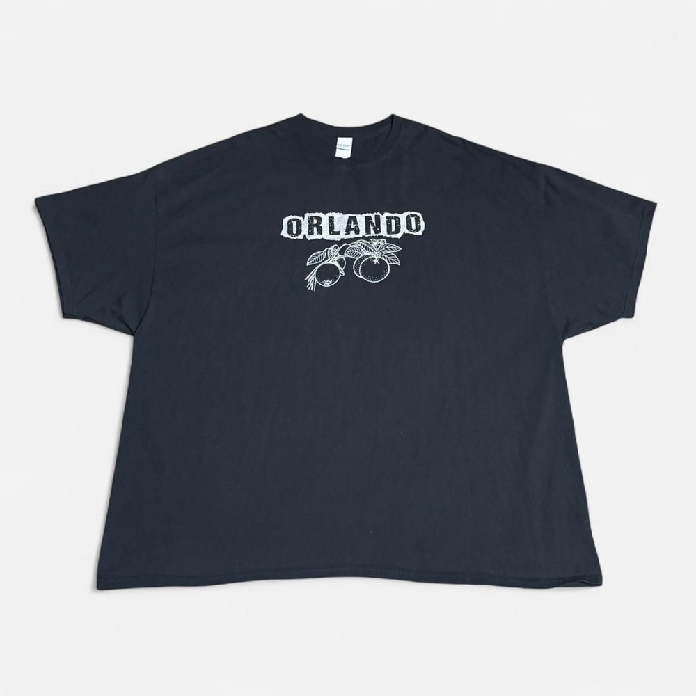 Gildan black Orlando XXXXXL size (width 31in, length 30in) graphic T shirt