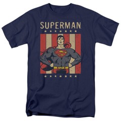 Superman “Retro Liberty” T-Shirt – Regular or Tank – to 5X