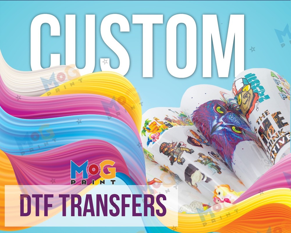 Custom DTF Heat Transfers, Ready to press Wholesale Iron on Design, Gang Sheets