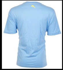 $45 TOMMY BAHAMA Sky Blue ROW WITH THE FLOW Relaxed Fit Short Sleeve T-shirt