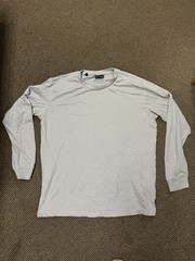 Jachs New York Knit Top Size Large Gray Long Sleeved Shirt Mens