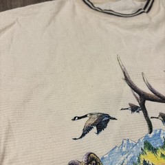 Vintage Cal-Cru Habitat Single Stitch, Wraparound Nature wildlife T-Shirt