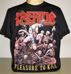 Kreator Pleasure To Kill T-Shirt Size S M L XL 2XL 3XL Thrash Metal Band New!
