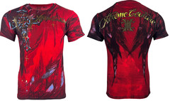 Xtreme Couture By Affliction Men’s T-Shirt Dark Doman Biker Red Tattoo S-5XL