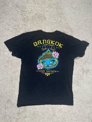 Riot Society Bangkok Thailand Graphic T-Shirt Black Size Large