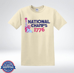 National Champs 1776 Patriotic America Graphic T-Shirt