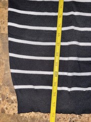 Men’s Striped Knit- Crew Neck T-shirt Medium Size