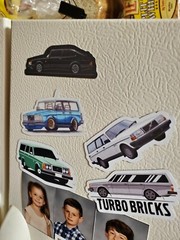 Rare VOLVO “TURBO BRICK” 240 245 STICKERS VARIETY PACK SAAB DELOREAN