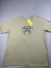 Vintage Nike Lance Armstrong Shirt Size 2XL Brown Cycling Bike Texas Crab Y2k
