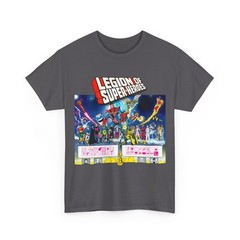 Legion of Super-Heroes T-Shirt DC Comics George Perez Art Vintage-Style Tee