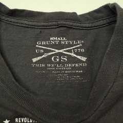 Grunt Style Shirt Mens Small American Flag Military War History Graphic Tee