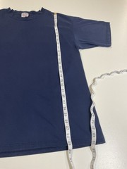 Vintage Pluma Blank T Shirt Sz L Navy Made In USA Heavyweight Grunge 90s