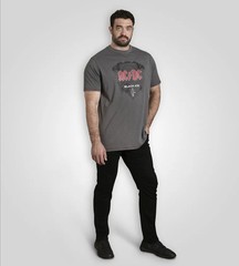 D555 Duke Big Mens AC/DC Printed T-Shirt Licensed 2XL -7XL 8XL 9XL 10XL (601810)