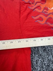 JNCO Jeans Shirt Men 2XL Red Graphic 8 Ball Flame Dice Crewneck Vtg Made In USA
